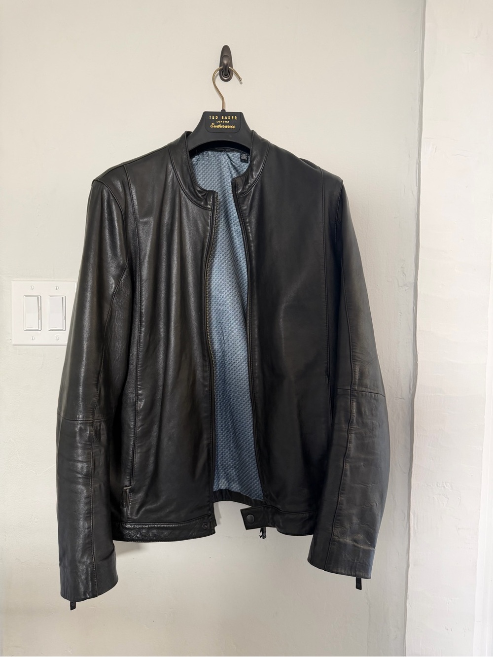 Ted Baker Black Leather Jacket